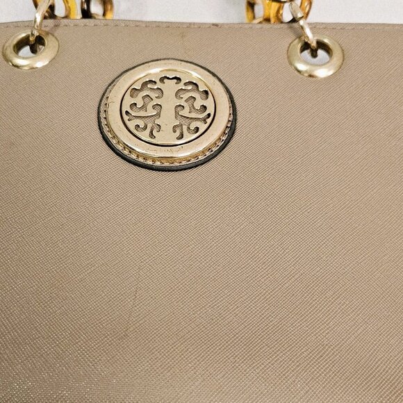 Tree of Life Leather  Stylish Casual Taupe Handbag - Picture 2 of 6